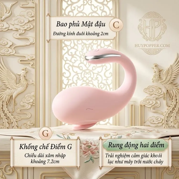 Trứng Rung Cá Heo Bỏ Túi Venus App Thông Minh 9 Chế Độ
