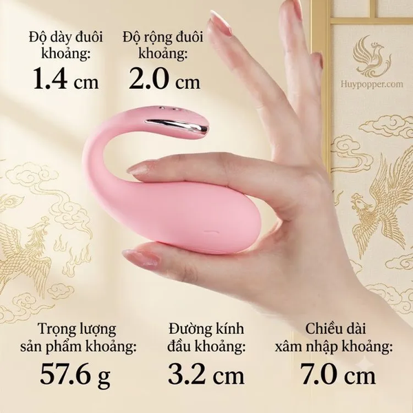 Trứng Rung Cá Heo Bỏ Túi Venus App Thông Minh 9 Chế Độ