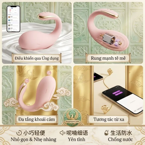 Trứng Rung Cá Heo Bỏ Túi Venus App Thông Minh 9 Chế Độ