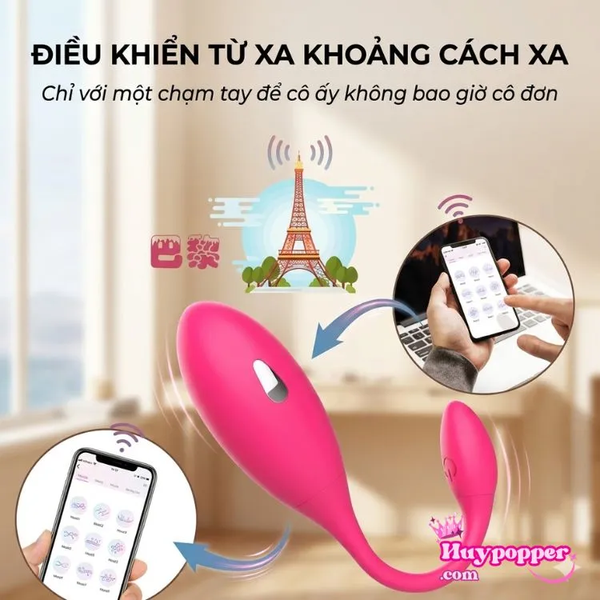 Trứng rung xung điện Levett điều khiển từ xa qua App cao cấp