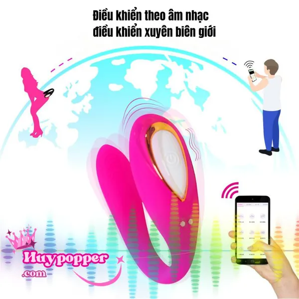 Trứng Rung Chữ C Điều Khiển Từ Xa Bằng App