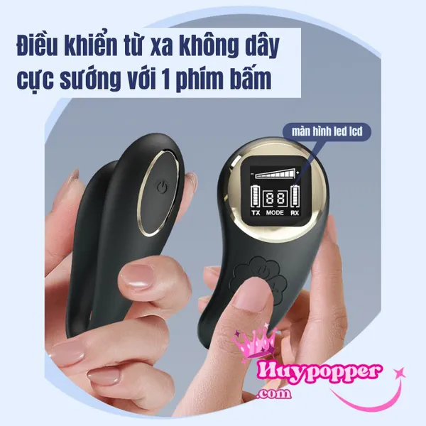 Trứng rung điều khiển từ xa chữ C màn hình Led