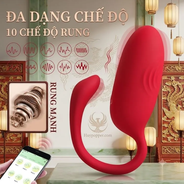 Trứng Rung Thiên Nga Flamigo App Thông Minh 10 Chế Độ