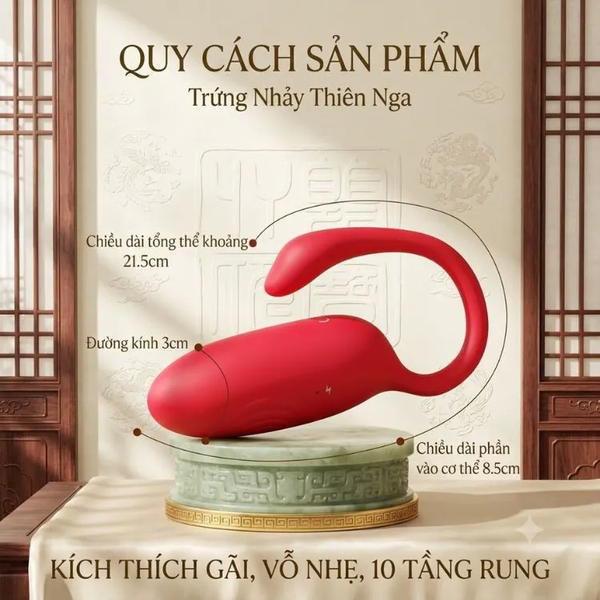 Trứng Rung Thiên Nga Flamigo App Thông Minh 10 Chế Độ