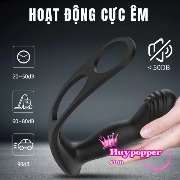 Trứng rung hậu môn cho nam kèm cockring Coro
