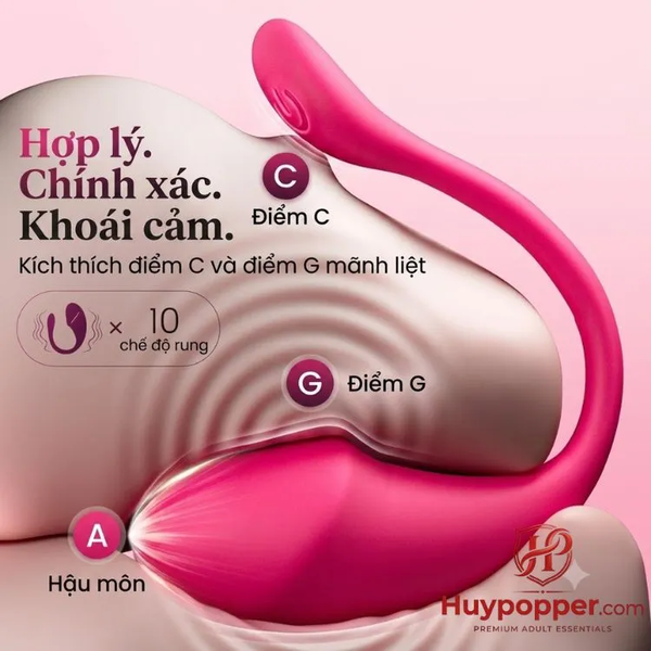 Trứng Rung Love Spouse Điều Khiển App Bluetooth