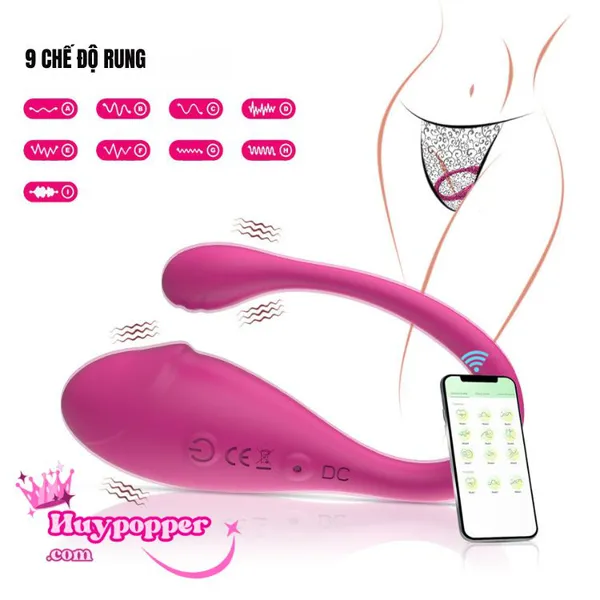 Trứng Rung Nòng Nọc Điều Khiển Từ Xa Bằng App