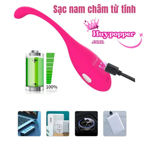 Trứng Rung Sốc Điện Điều Khiển Từ Xa Bằng App Levett