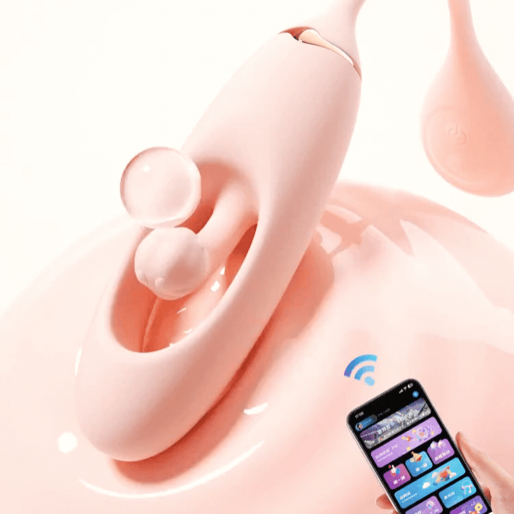 Trứng Rung Shuer Đầu Lưỡi Massage Cường Độ Cao Cho iPhone