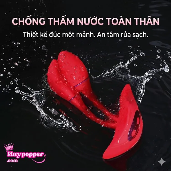 Trứng Rung Tình Yêu Phoenix Fire App - 3 Động Cơ Rung Siêu Mạnh, Chống Nước Toàn Thân