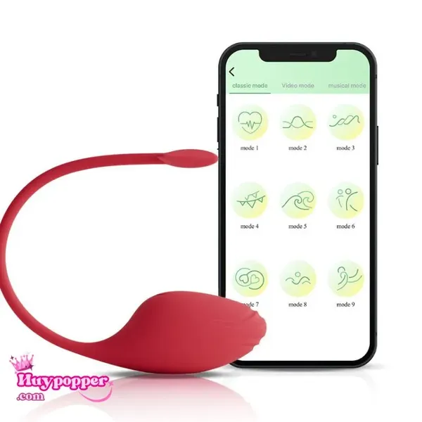 Trứng Rung App Succubus – Điều Khiển Qua Điện Thoại, Rung Theo Nhạc