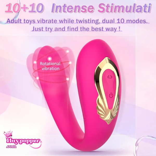 Phoenix U-Vibe: Trứng Rung Đôi Điều Khiển Remote - Đầu Xoáy 360 Độ Kích Thích Kép