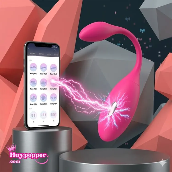 Trứng rung xung điện Levett điều khiển từ xa qua App cao cấp