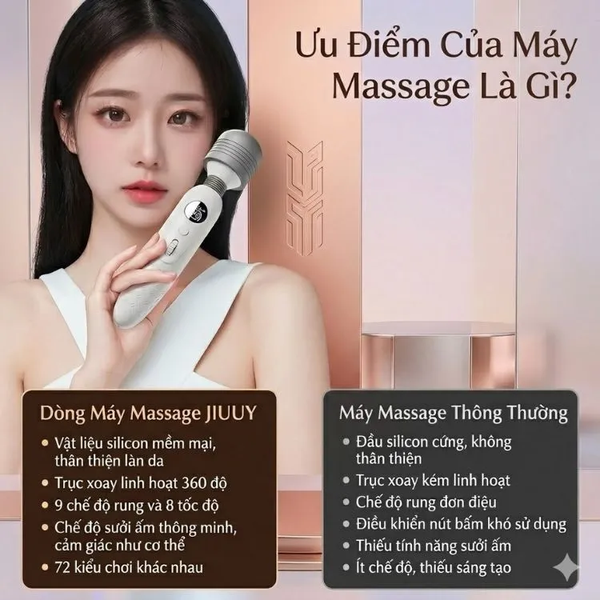 Chày rung massage Japan AV sưởi ấm thông minh chính hãng