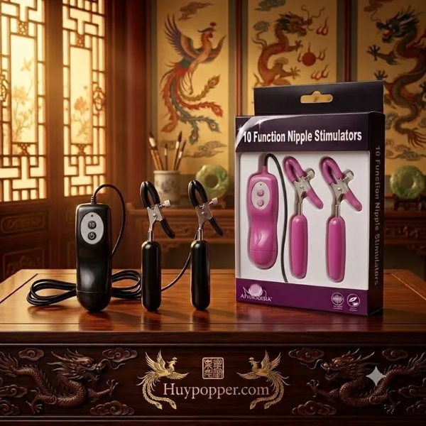 Kẹp Ti Có Rung Uriel | Đầu Bọc Silicon Êm Ái Không Đau