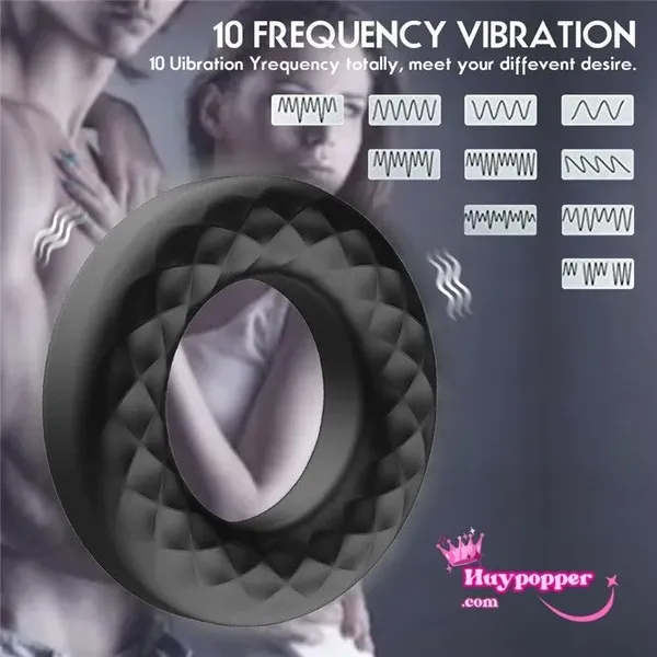 Vòng đeo dương vật bánh xe có rung