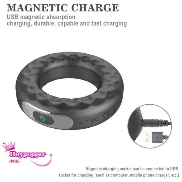 Vòng đeo dương vật bánh xe có rung