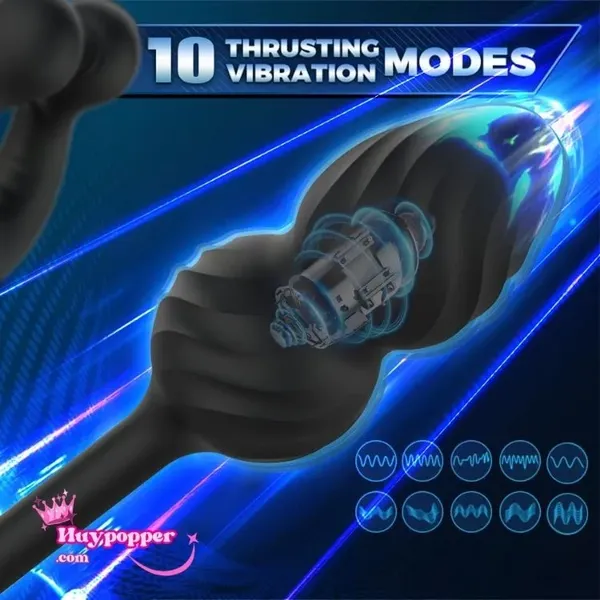 Vòng đeo dương vật  kèm rung hậu môn Obam