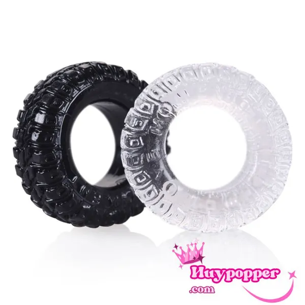 Vòng Đeo Dương Vật SIlicon Trắng Đen