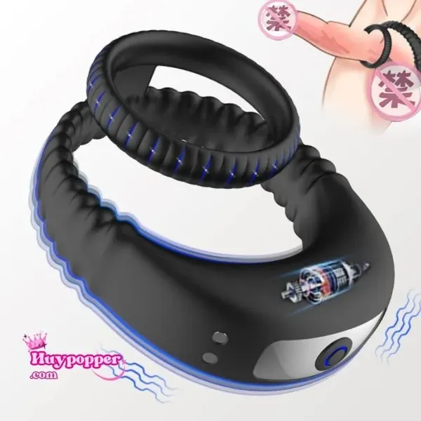 Vòng rung kép đeo dương vật Jella