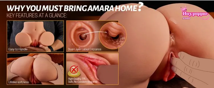 Các tính năng nổi bật của mông giả Amara: Chất liệu TPE mềm mịn như thật, dễ cầm nắm, môi kép 2 lớp, dùng không cần bao cao su. Các tính năng nổi bật của mông giả Amara: Chất liệu TPE mềm mịn như thật, dễ cầm nắm, môi kép 2 lớp, dùng không cần bao cao su.