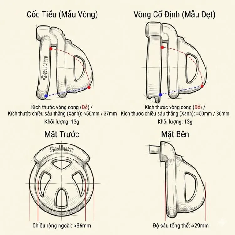 Thông số chiều sâu thiết kế lồng khóa dương vật silicon Phantom (dạng Nano Cage) chỉ từ 36mm đến 37mm, giúp ép xìu hoàn toàn và ngăn cương cứng cho size dưới 15cm. Thông số chiều sâu thiết kế lồng khóa dương vật silicon Phantom (dạng Nano Cage) chỉ từ 36mm đến 37mm, giúp ép xìu hoàn toàn và ngăn cương cứng cho size dưới 15cm.
