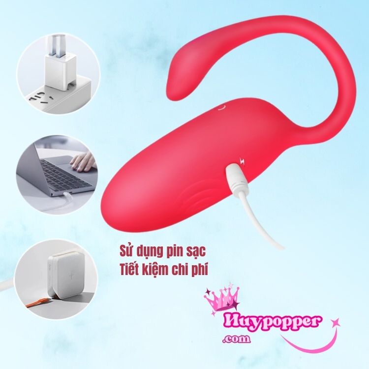 Trứng rung Flamigo Love Spouse sử dụng pin sạc tiết kiệm và tiện lợi Trứng rung Flamigo Love Spouse sử dụng pin sạc tiết kiệm và tiện lợi