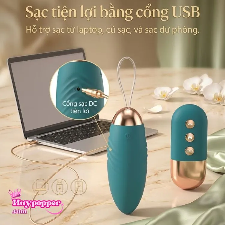 Giao diện sạc DC tiện lợi kết nối linh hoạt qua cổng USB Giao diện sạc DC tiện lợi kết nối linh hoạt qua cổng USB