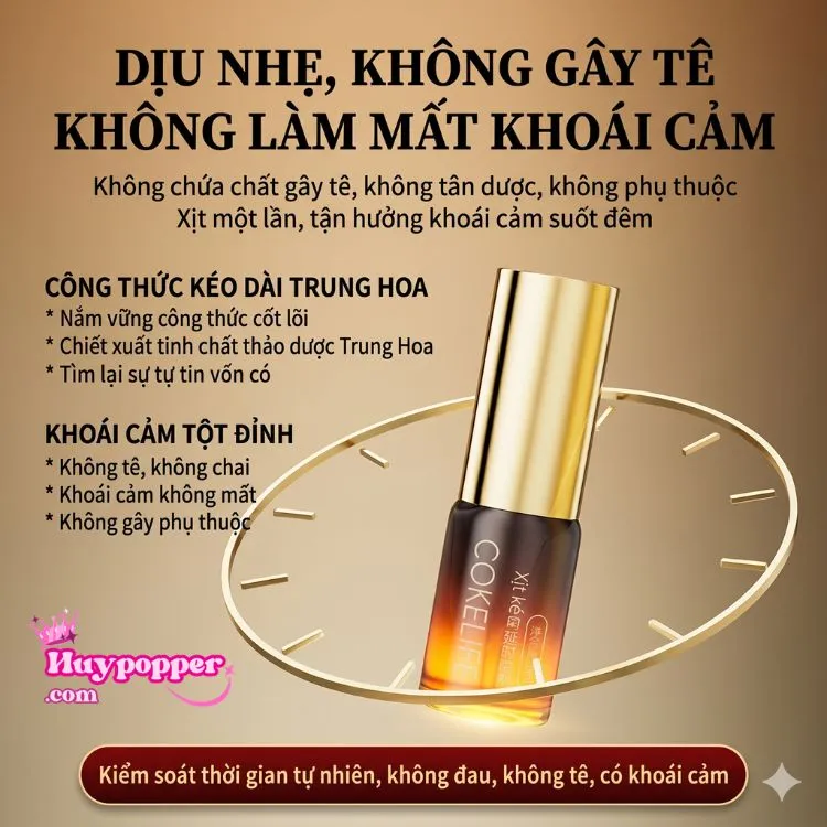 Chai xịt Cokelife tinh chất thảo dược đậm đặc hỗ trợ kéo dài thời gian quan hệ tự nhiên và không gây tê buốt. Chai xịt Cokelife tinh chất thảo dược đậm đặc hỗ trợ kéo dài thời gian quan hệ tự nhiên và không gây tê buốt.