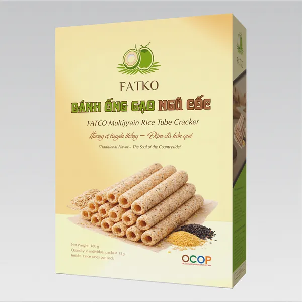 Bánh Ống Gạo Ngũ Cốc FATKO