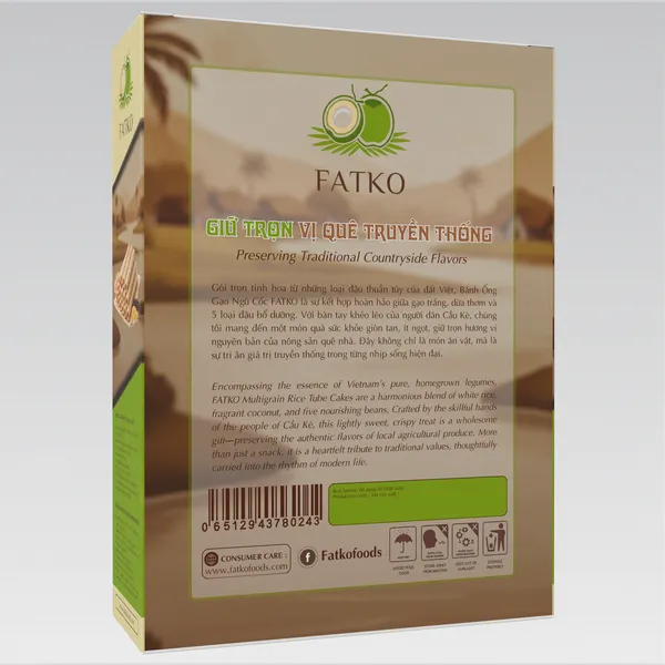 Bánh Ống Gạo Ngũ Cốc FATKO