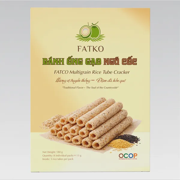 Bánh Ống Gạo Ngũ Cốc FATKO