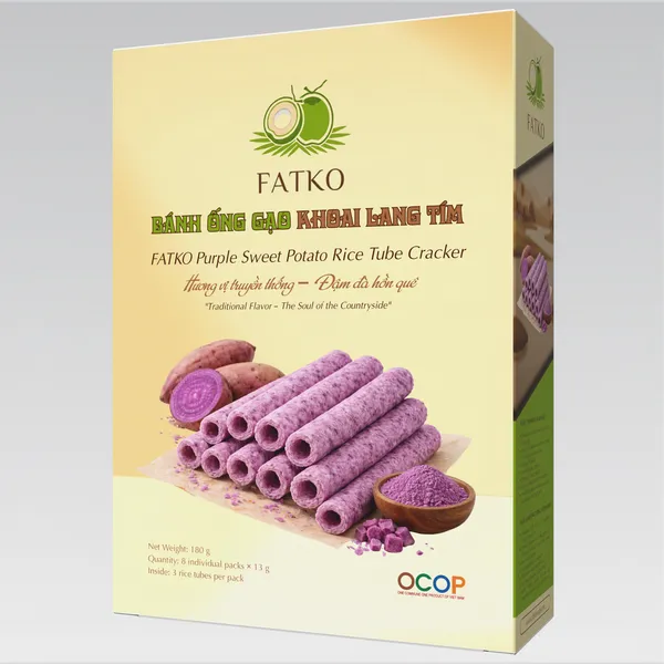 Bánh Ống Gạo Khoai Lang FATKO