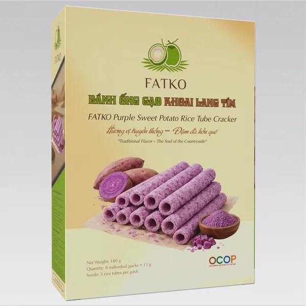 Bánh Ống Gạo Khoai Lang FATKO