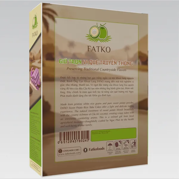 Bánh Ống Gạo Khoai Lang FATKO