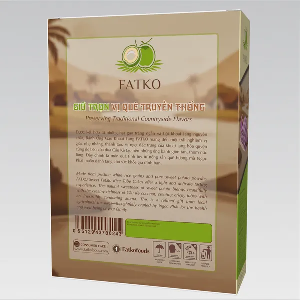 Bánh Ống Gạo Khoai Lang FATKO