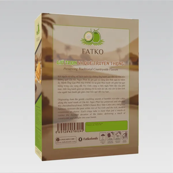 Bánh ống gạo Phomai FATKO