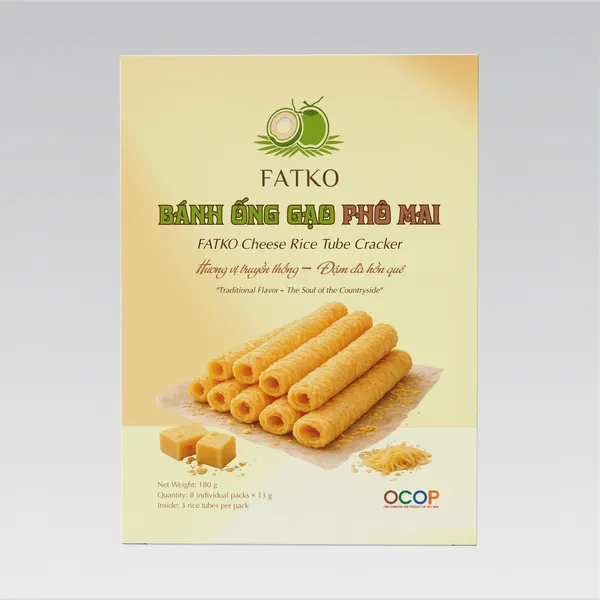 Bánh ống gạo Phomai FATKO