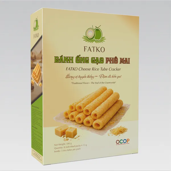 Bánh ống gạo Phomai FATKO