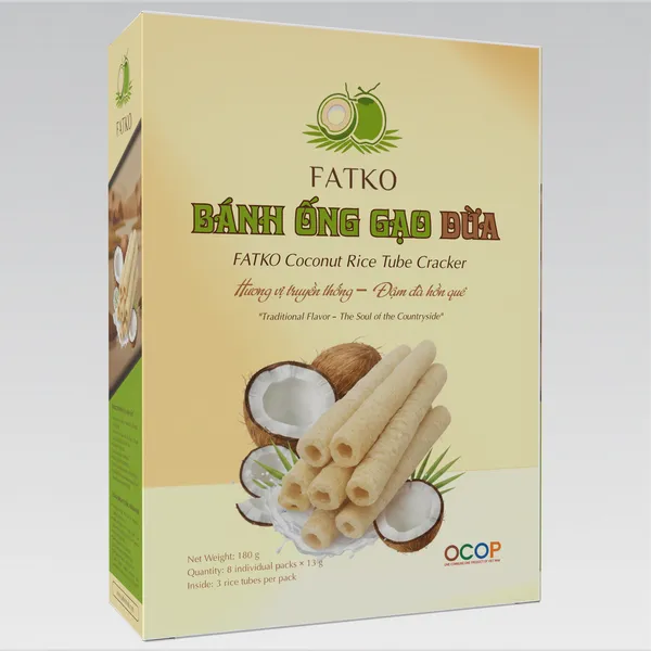 Bánh ống Gạo Dừa FATKO
