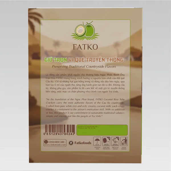 Bánh ống Gạo Dừa FATKO