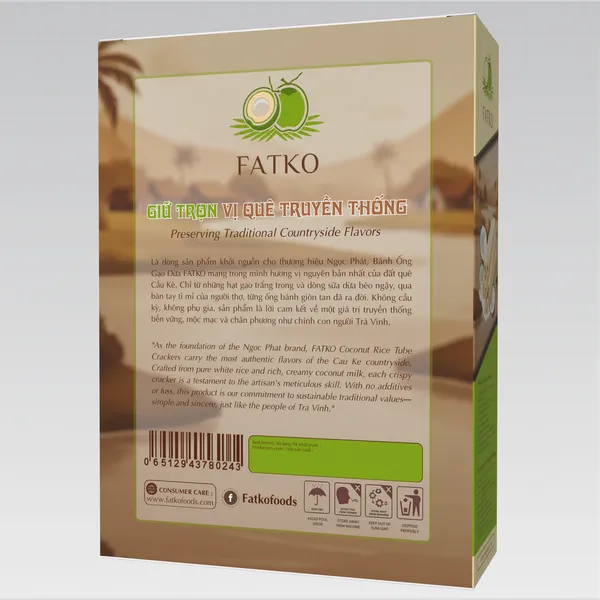 Bánh ống Gạo Dừa FATKO