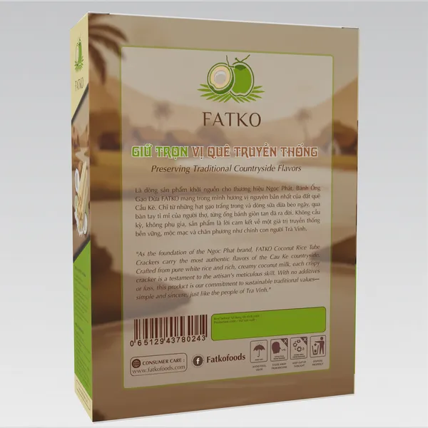 Bánh ống Gạo Dừa FATKO