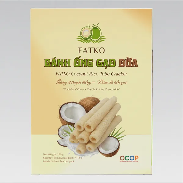 Bánh ống Gạo Dừa FATKO
