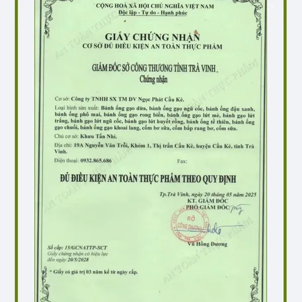 Bánh Ống Gạo Lứt Mè FATKO