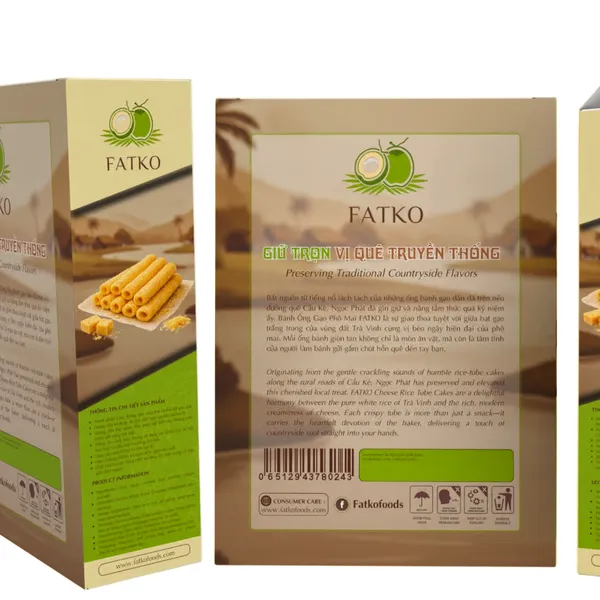 Bánh ống gạo Phomai FATKO