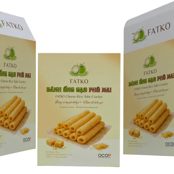 Bánh ống gạo Phomai FATKO