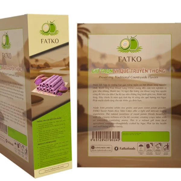 Bánh Ống Gạo Khoai Lang FATKO