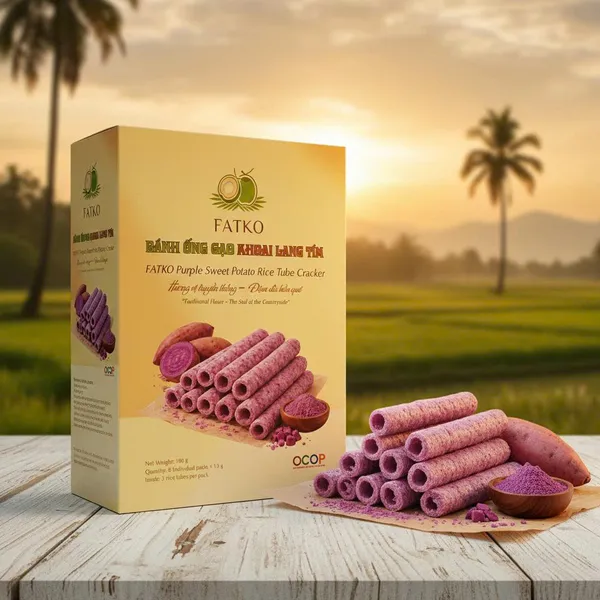 Bánh Ống Gạo Khoai Lang FATKO