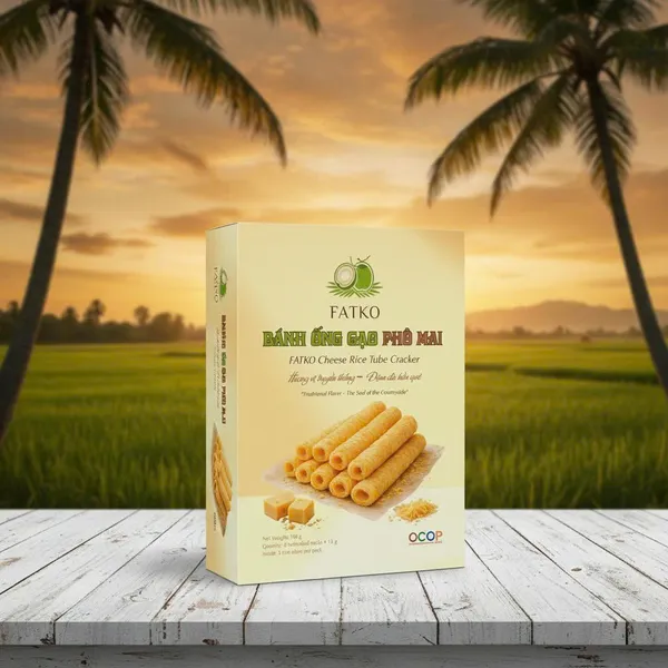 Bánh ống gạo Phomai FATKO